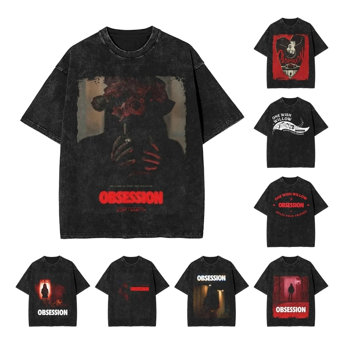 Obsession Movie Vintage Washed Cotton T-Shirts
